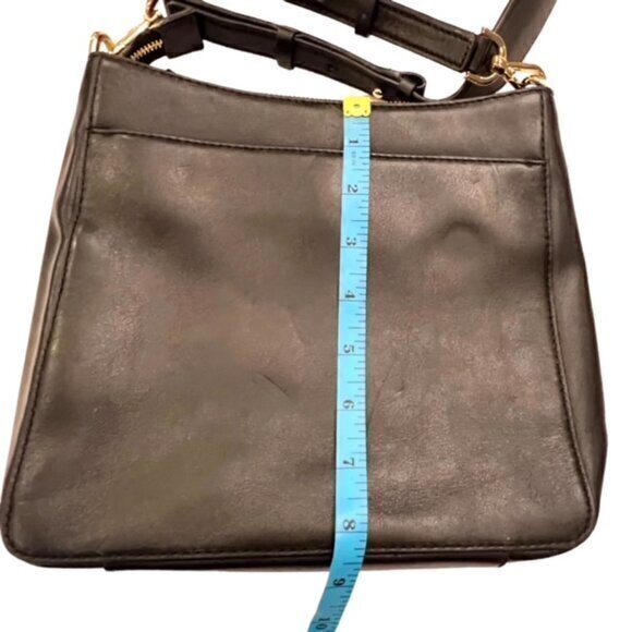 🎉SALE🎉 MICHAEL KORS Gloria Soft‎ Leather Black Crossbody Wide Strap Designer - Picture 7 of 11